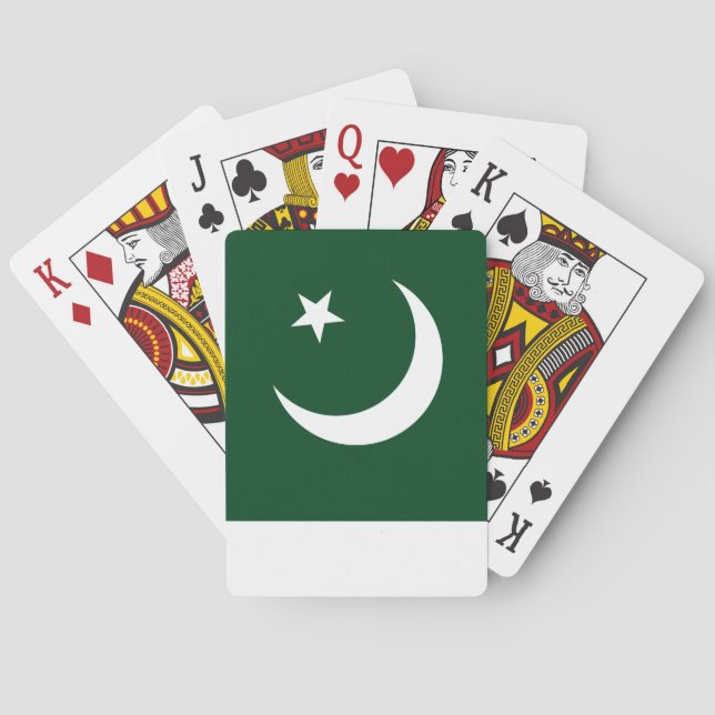 Flagga i Pakistan Casinokort (Baksidan)