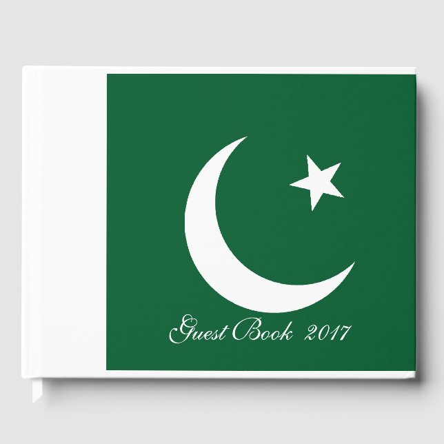 Flagga i Pakistan Gästböcker (Framsida)