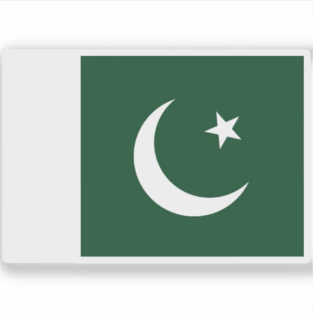 Flagga i Pakistan Klistermärken (Framsida)