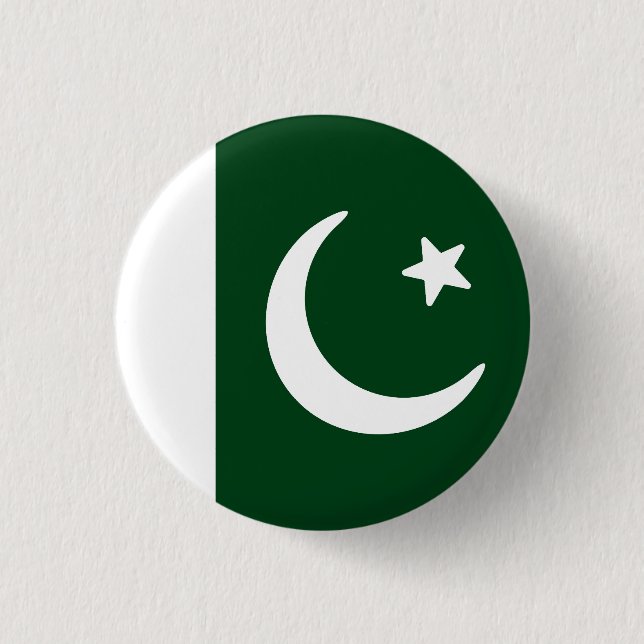 Flagga i Pakistan Knapp (Framsida)