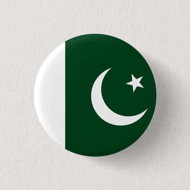 Flagga i Pakistan Knapp (Framsida)