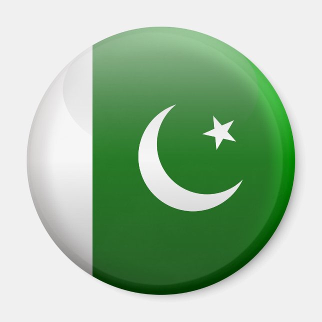 Flagga i Pakistan Magnet (Framsidan)