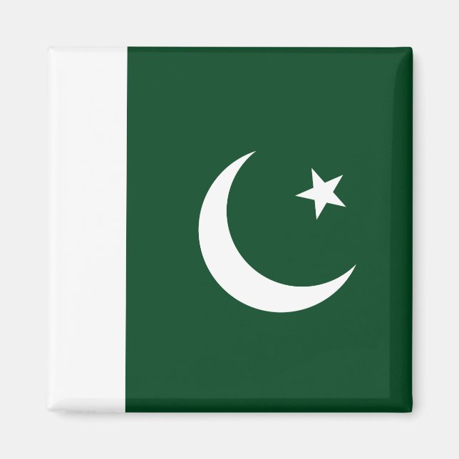 Flagga i Pakistan Magnet (Framsidan)