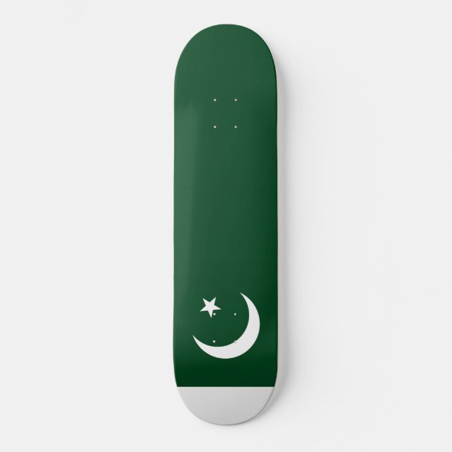 Flagga i Pakistan Mini Skateboard Bräda 18,5 Cm (Framsida)