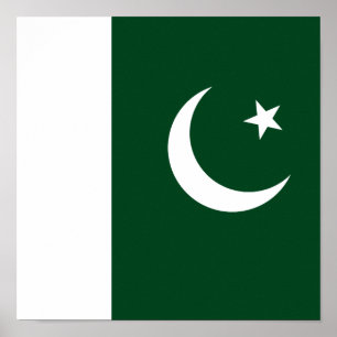 Flagga i Pakistan Poster