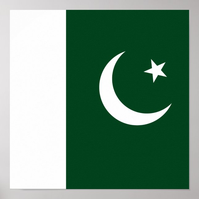 Flagga i Pakistan Poster (Framsidan)