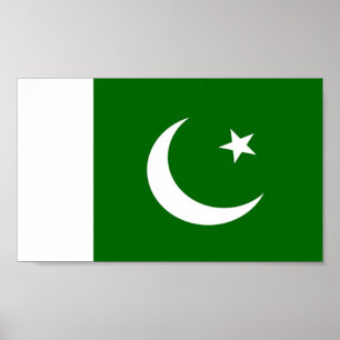Flagga i Pakistan Poster