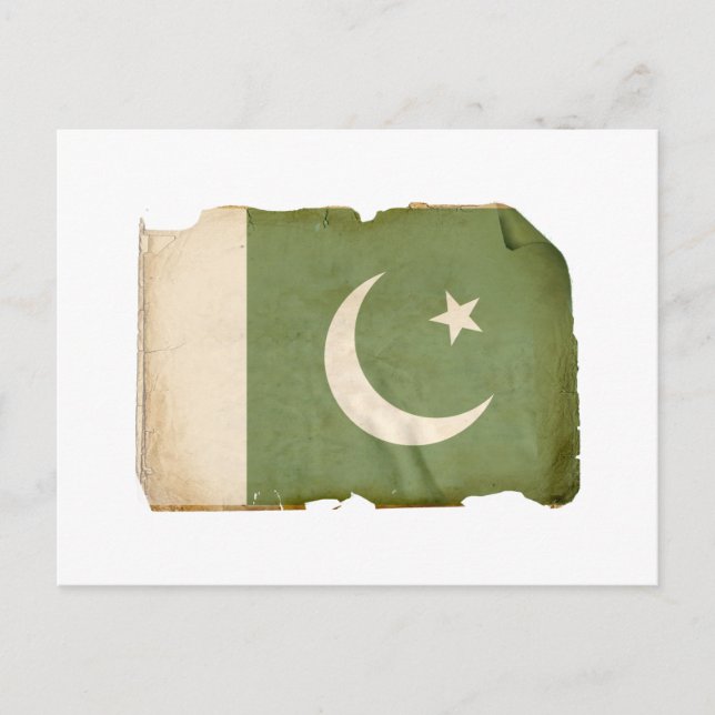 Flagga i Pakistan Vykort (Framsida)