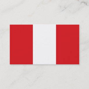 Flagga i Peru-Affärskorten Visitkort