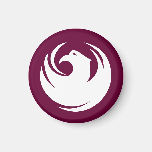 Flagga i Phoenix stad Arizona Magnet (Framsidan)