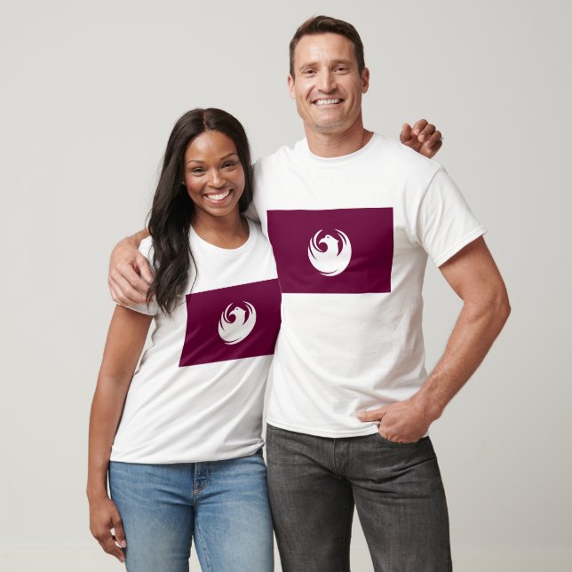 Flagga i Phoenix stad Arizona T Shirt (Unisex)