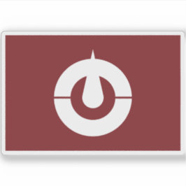 Flagga i prefekturen Kochi (Kōchi), Japan Klistermärken