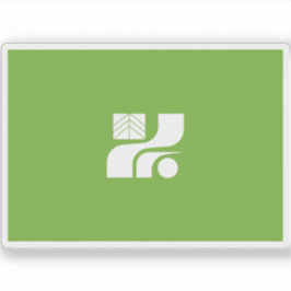 Flagga i prefekturen Tochigi, Japan Klistermärken