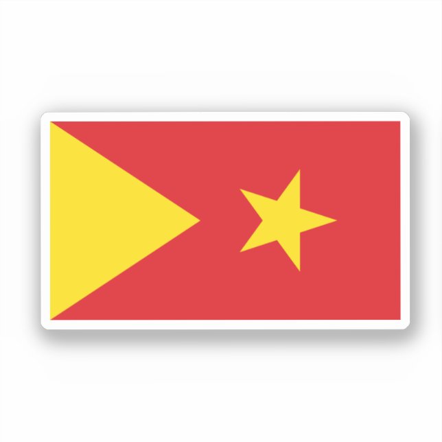 Flagga i regionen Tigray Klistermärken (Framsida)