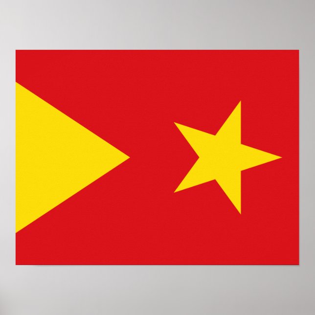 Flagga i regionen Tigray Poster (Framsidan)