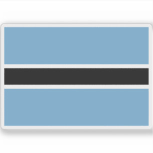 Flagga i Republiken Botswana Klistermärken