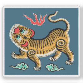 Flagga i Republiken Formosa (1895) Klistermärken