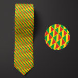 Flagga i Republiken Kongo Mönster Slips<br><div class="desc">Flagga i Republiken Kongo Mönster Necktie belyser det nationella färgen i land från en avstånd genom att använda en smart vinklad design. Vid närmare inspektion visar det sömlösa repeterbara mönster i lilla flaggor på ett estetiskt tilltalande sätt den nationella land-banderollen.</div>