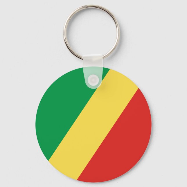 Flagga i Republiken Kongo Nyckelring (Framsida)