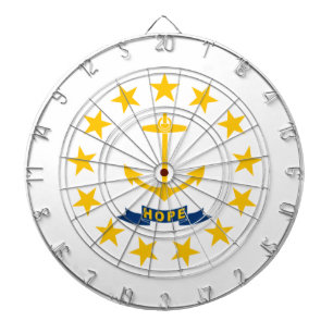 Flagga i Rhode island (Förenta staterna) Darttavla