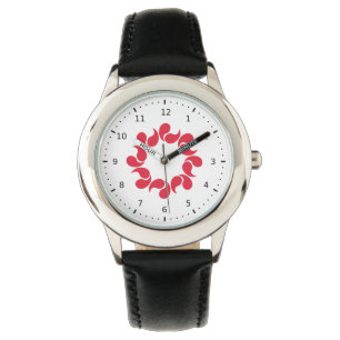 Flagga i Saitama-prefekturen, Japan Armbandsur