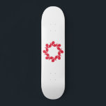 Flagga i Saitama-prefekturen, Japan Mini Skateboard Bräda 18,5 Cm<br><div class="desc">Skateboard med en utformning med flagga Saitama prefektur i Japan (埼 県,  Saitama-ken),  en vit flagga med röd symbol</div>