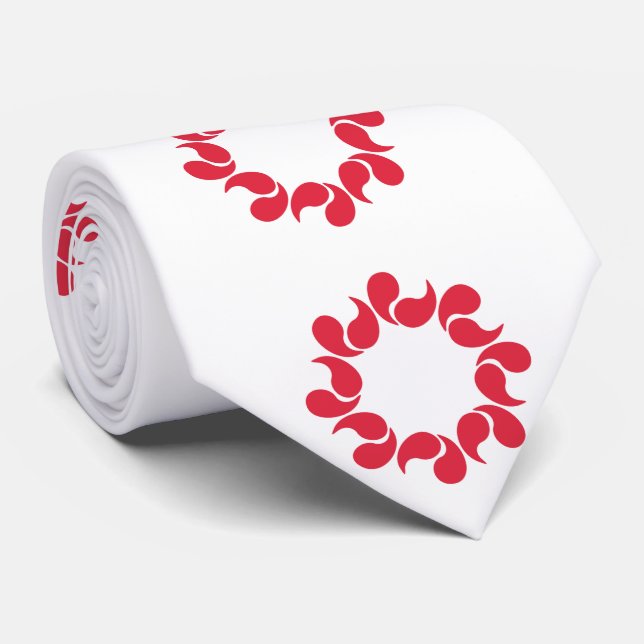 Flagga i Saitama-prefekturen, Japan Slips (Rullad)