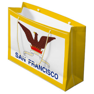 Flagga i San Francisco, California Large Gift Bag