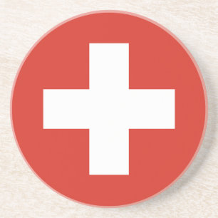 Flagga i Schweiz Underlägg Sandsten