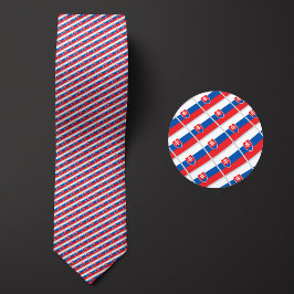 Flagga i Slovakien Mönster Slips