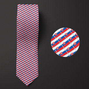 Flagga i Slovakien Mönster Slips