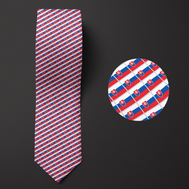 Flagga i Slovakien Mönster Slips (Skapare uppladdad)