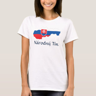 Flagga i Slovakien Národný Tím T-Shirt