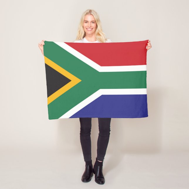 Flagga i södra Afrikan Fleecefilt (På plats)