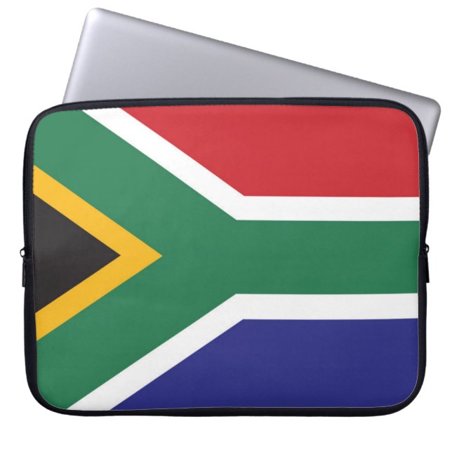 Flagga i södra Afrikan Laptop Fodral (Framsidan)