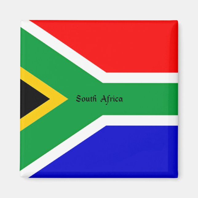 Flagga i södra Afrikan Magnet (Framsidan)