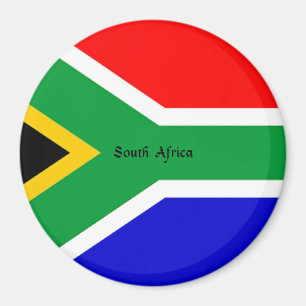 Flagga i södra Afrikan Magnet