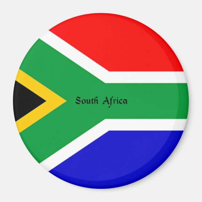 Flagga i södra Afrikan Magnet (Framsidan)