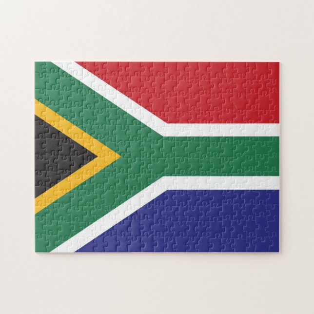 Flagga i södra Afrikan Pussel (Horisontell)