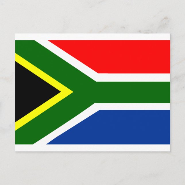 Flagga i södra Afrikan Vykort (Framsida)