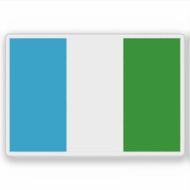 Flagga i staden Sechura, Peru Klistermärken