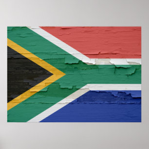 Flagga i sydvästra Afrikan Poster