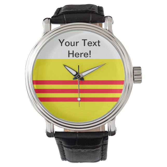Flagga i Sydvietnamet Armbandsur (Framsida)