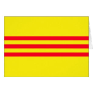 Flagga i Sydvietnamet Hälsningskort