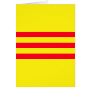 Flagga i Sydvietnamet Hälsningskort
