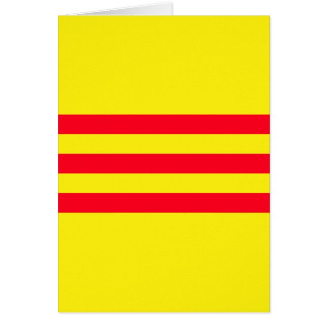Flagga i Sydvietnamet Hälsningskort (Framsidan)