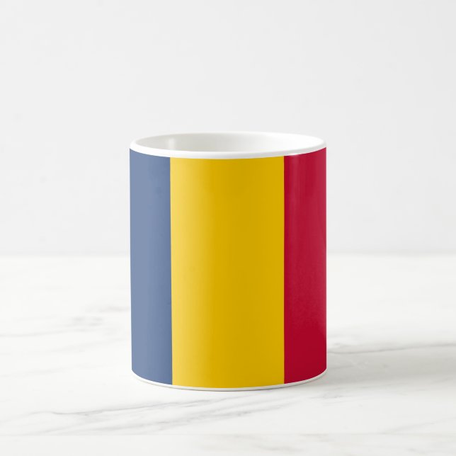 Flagga i Tchad (afrikanska Land) Kaffemugg (Center)