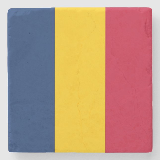 Flagga i Tchad (afrikanska Land) Stenunderlägg (Framsidan)