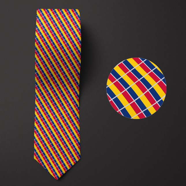 Flagga i Tchad Mönster Slips (Skapare uppladdad)