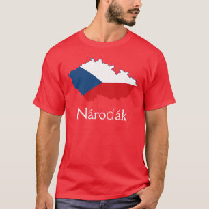 Flagga i Tjeckien Nároďák T-Shirt